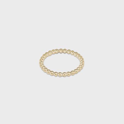 Classic Gold 2mm Bead Ring