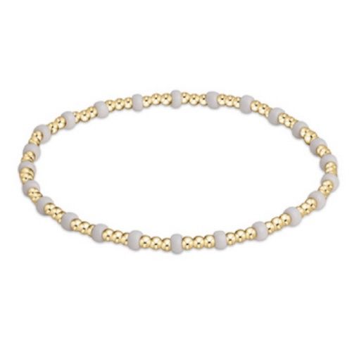 Gameday Hope Gold Sincerity Bracelet - White