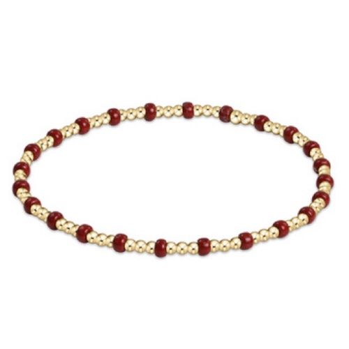Gameday Hope Gold Sincerity Bracelet - Wine