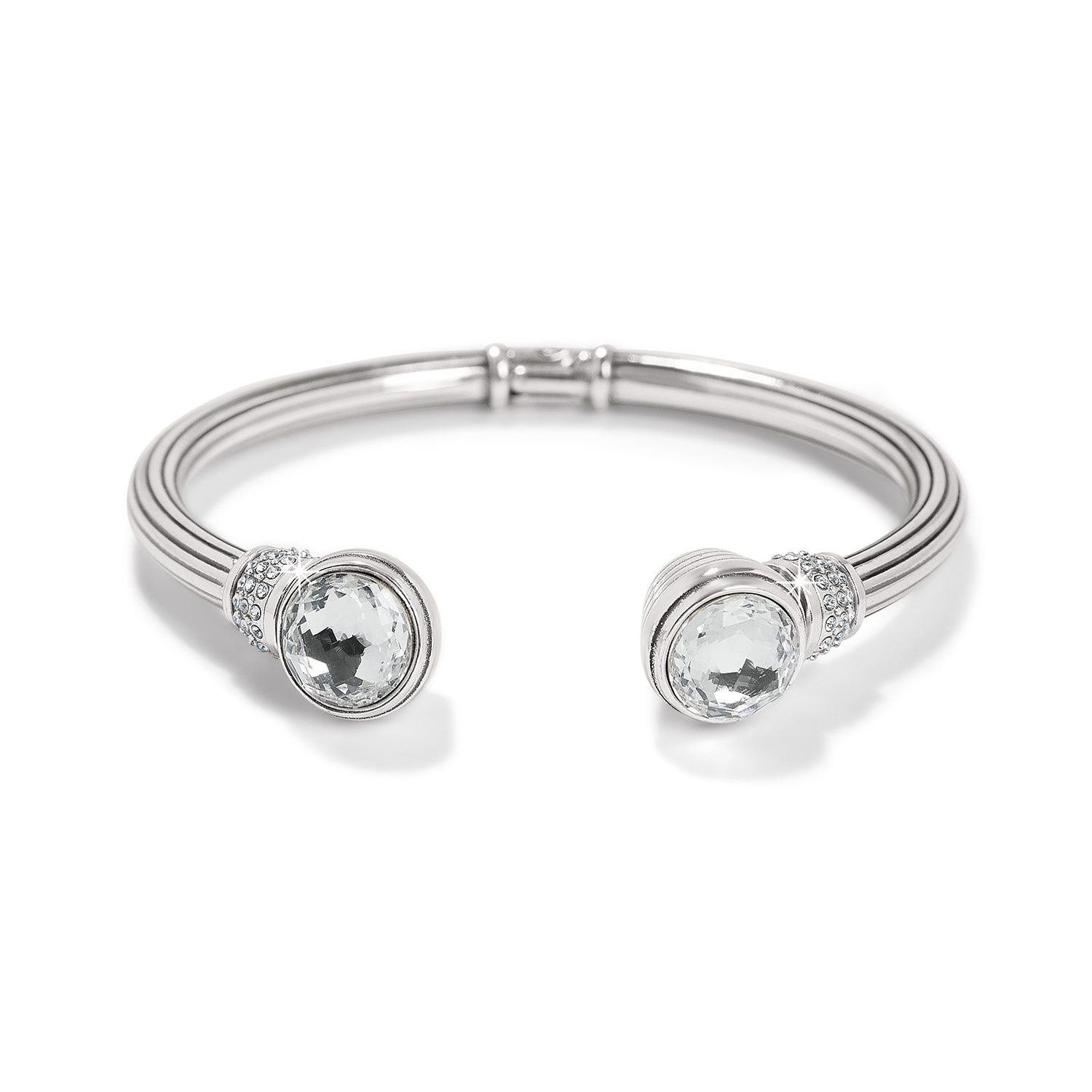 Meridian Aurora Petite Hinge Bangle, Colour: Silver