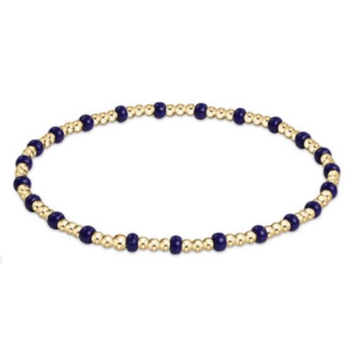 Gameday Hope Gold Sincerity Bracelet - Matte Navy