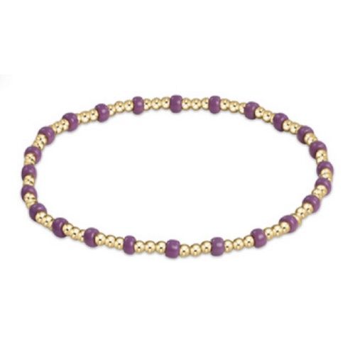 Gameday Hope Gold Sincerity Bracelet - Purple