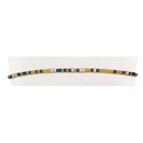 Gameday Hope Unwritten Bracelet - Golden Yellow-Matte Navy