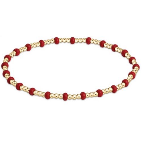 Gameday Hope Gold Sincerity Bracelet - Crimson
