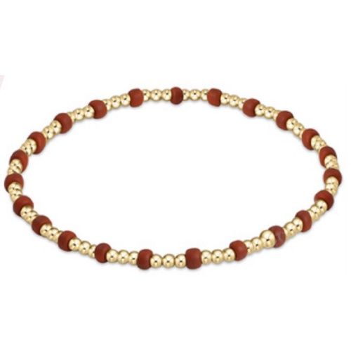 Gameday Hope Gold Sincerity Bracelet - Burnt Orange