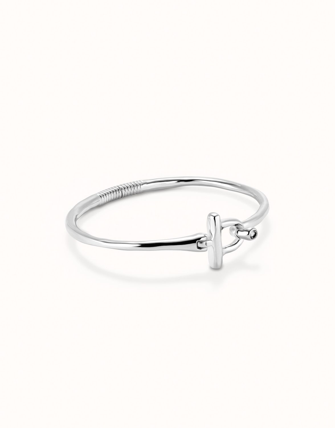 Ser Indomable Hinged Bracelet, Colour: Silver
