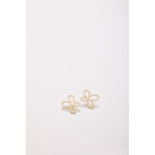 Louise Flower Earrings Crystal