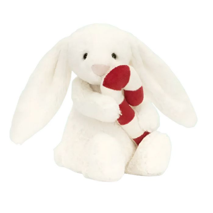 Bashful Bunny with Candy Cane