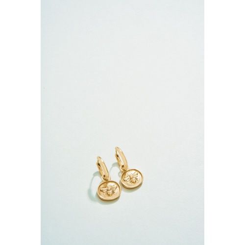 Mason Bee Convertible Hoop Earrings Bee