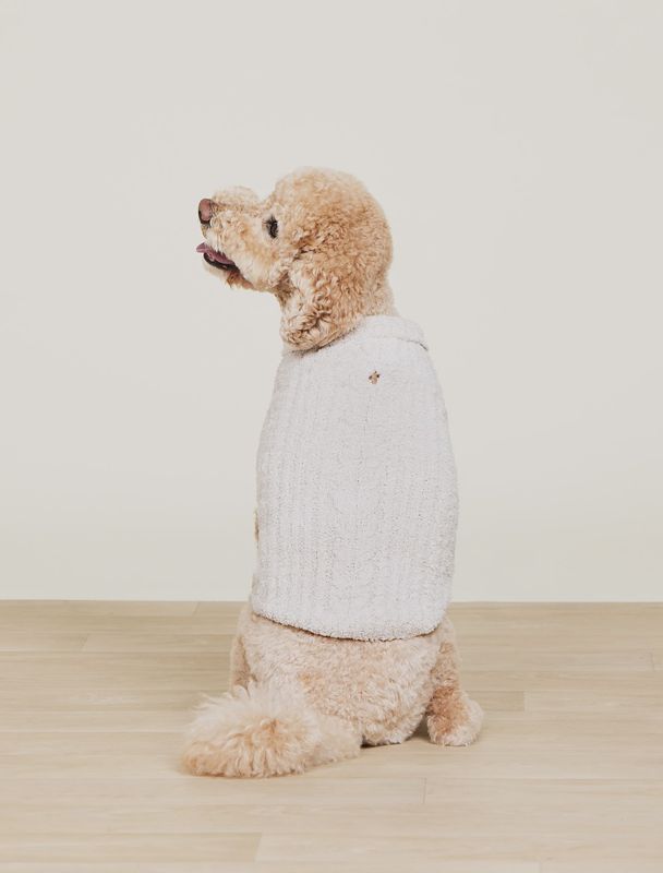 CozyChic® Cable Pet Sweater - Stone