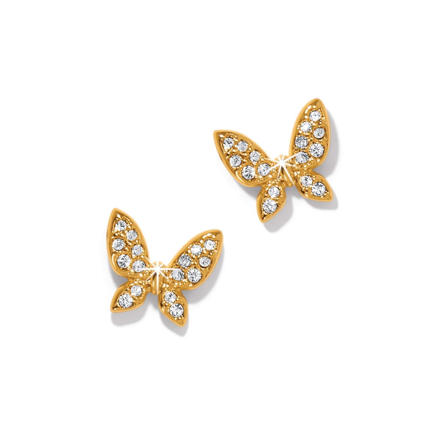 Enchanting Butterfly Post Earrings, Colour: Gold