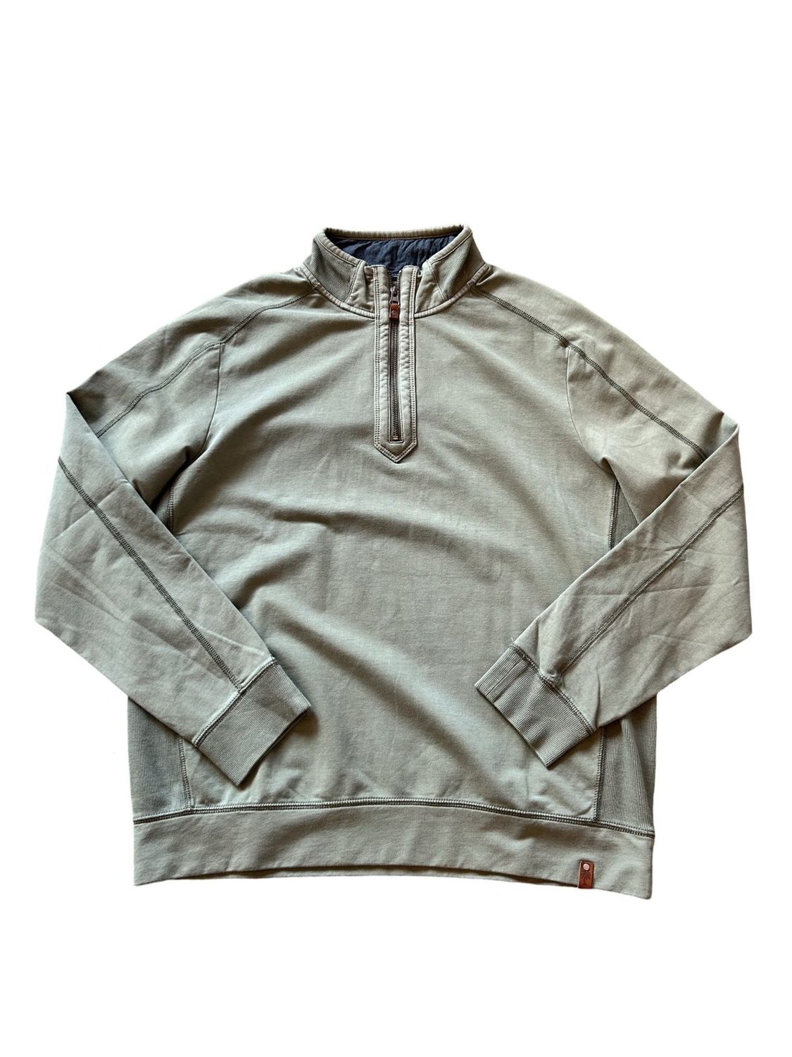 Ben and Terry Half Zip, Size: Medium, Colour: Tea Leaf