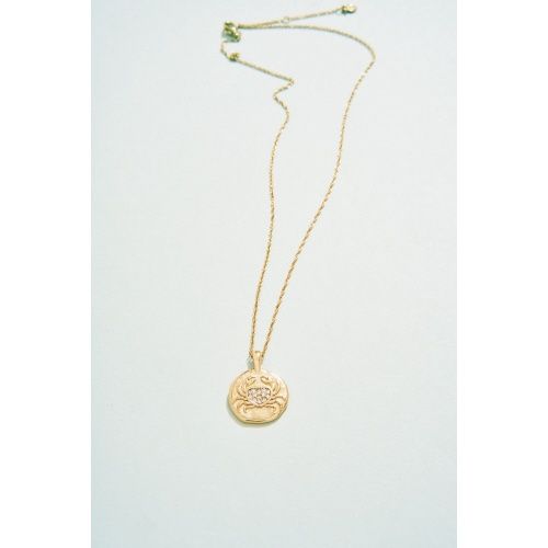 Snow Crab Medallion Necklace 18&quot; Crab