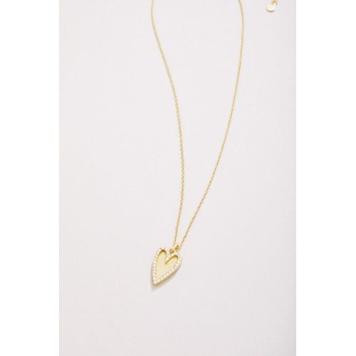 Happy Heart Necklace 18&quot; Crystal