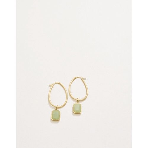 Chateau Hoop Earrings Frosty Green