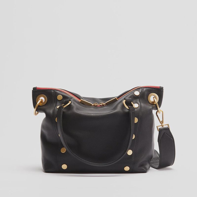 Daniel Med  Black/Brushed Gold Red Zip