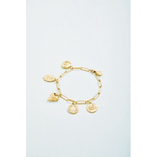 Frannie Charm Bracelet 7.75&quot; Crystal