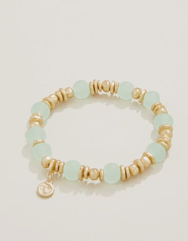 Poolside Stretch Bracelet 8mm Seafoam