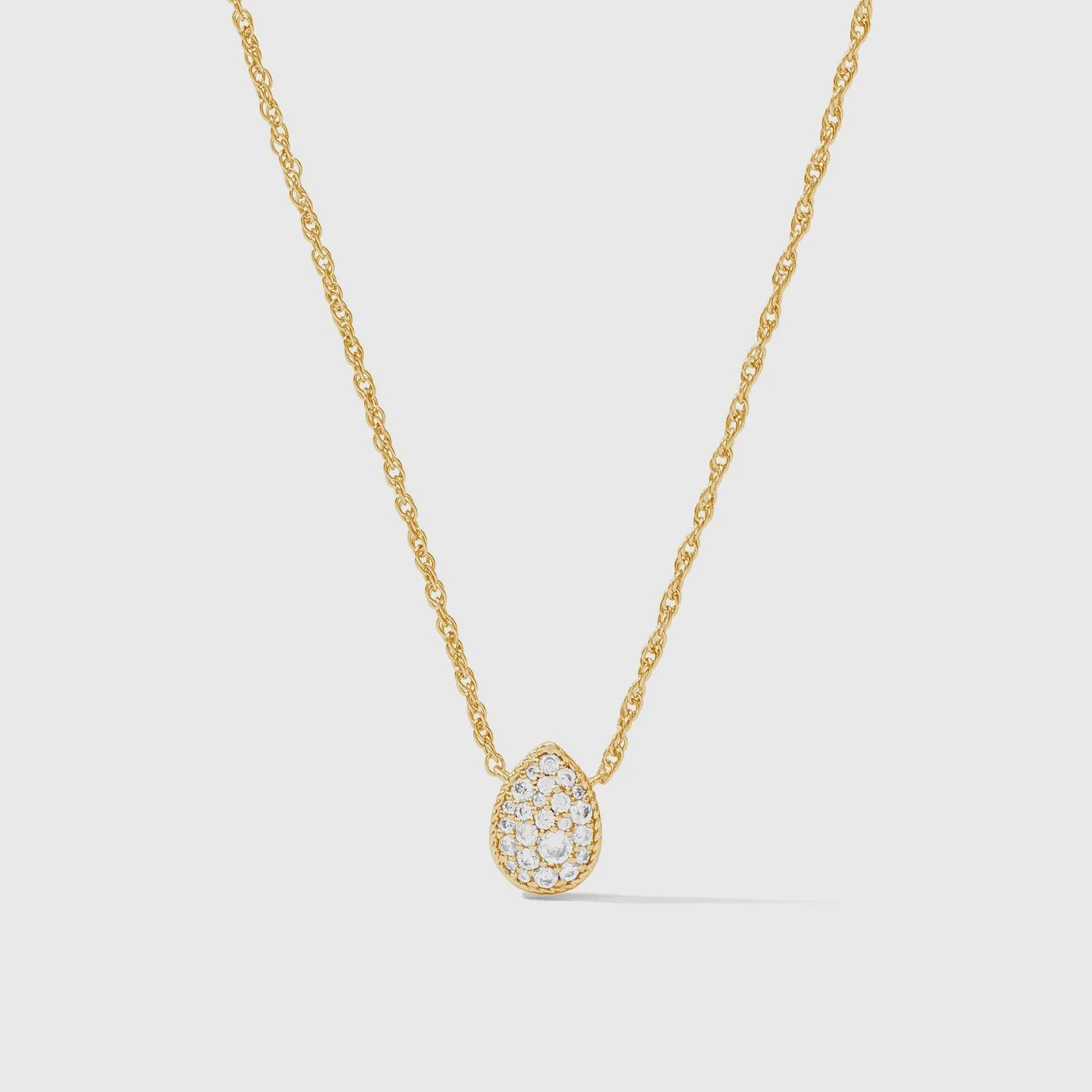 Luna Teardrop Delicate Necklace