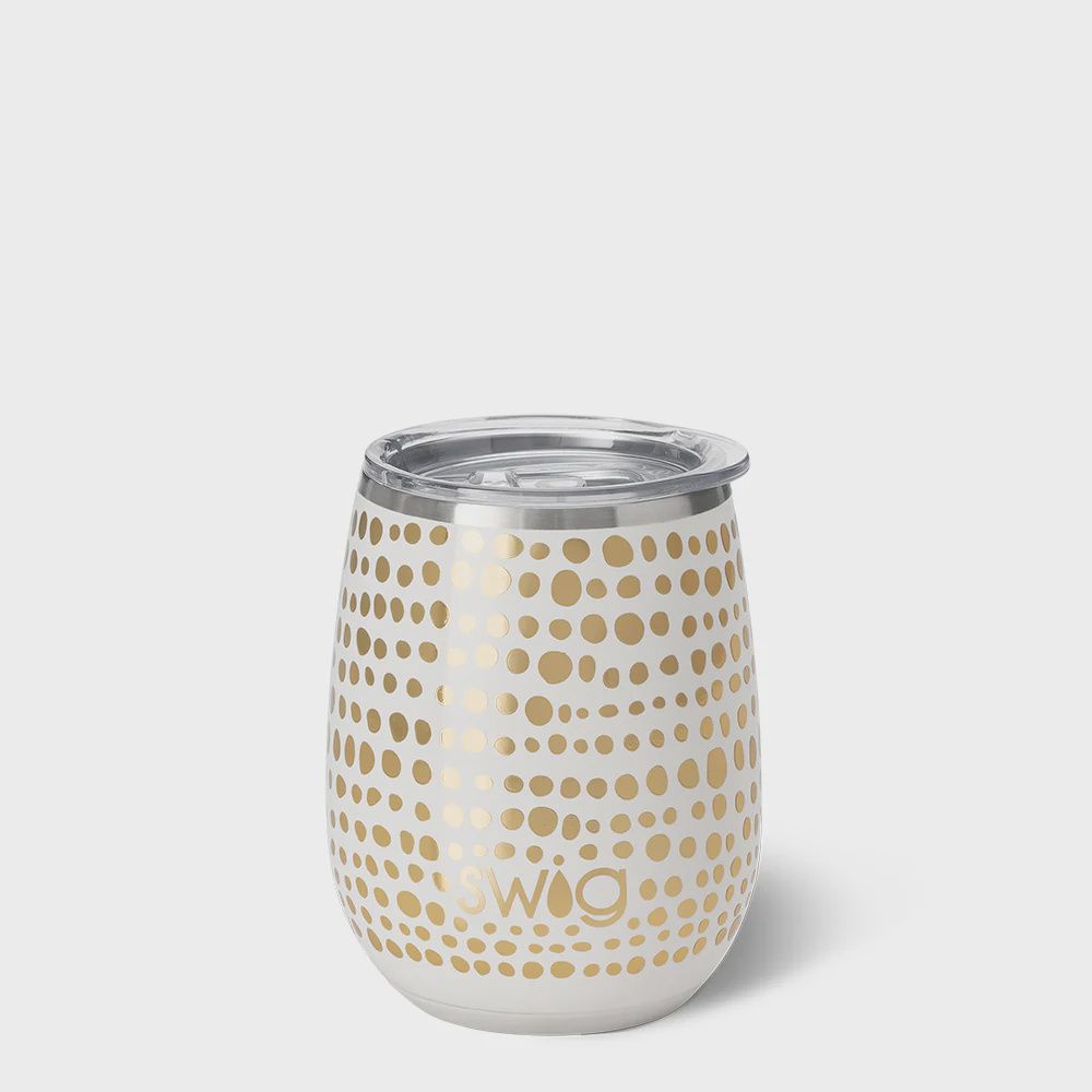 GLAMAZON GOLD SWIStemless Wine Cup 14oz