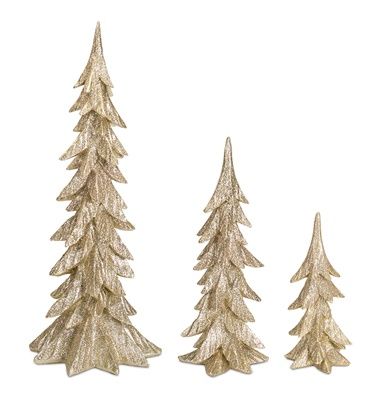 Glitter Tree, Size: Small, Colour: Gold