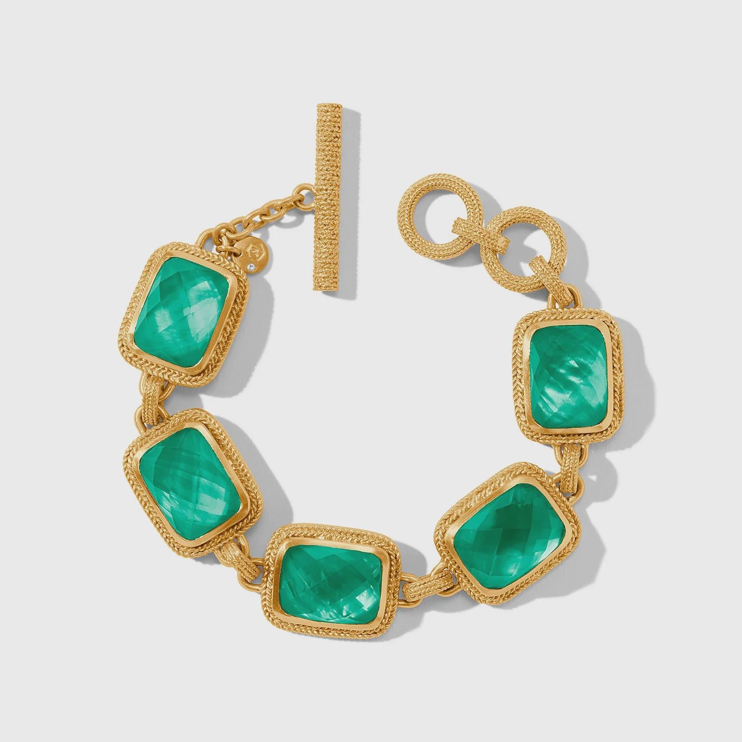 Cheval Stone Bracelet, Colour: Iridescent Emerald Green