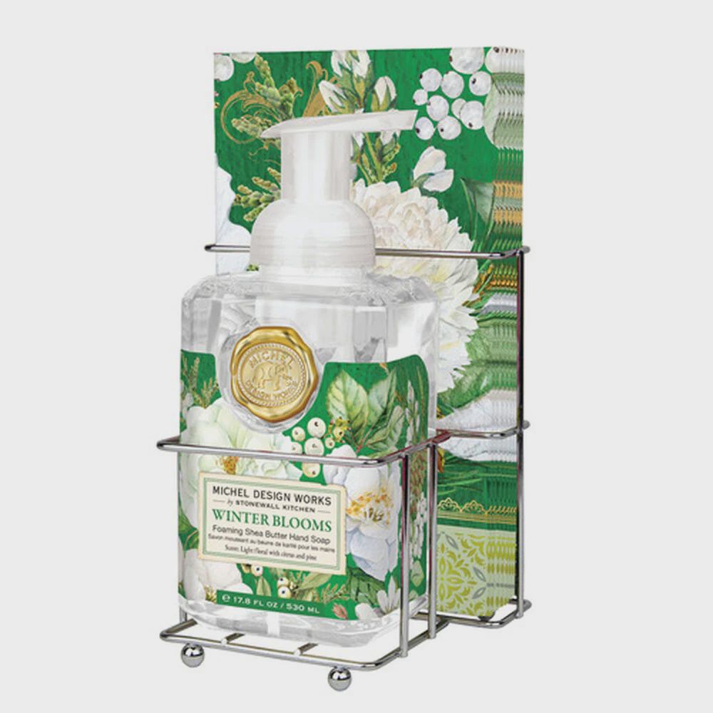 Winter Blooms Foaming Soap Napkin Set