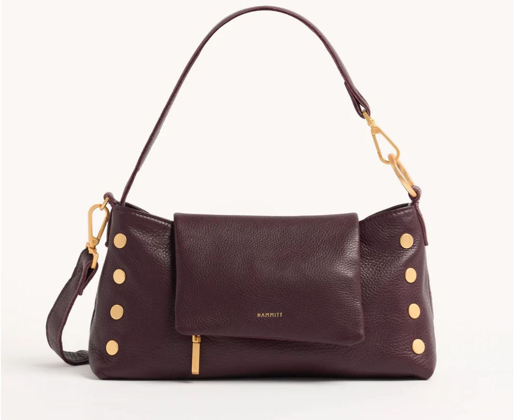 VIP Satchel - Cabernet Pebble/Brushed Gold