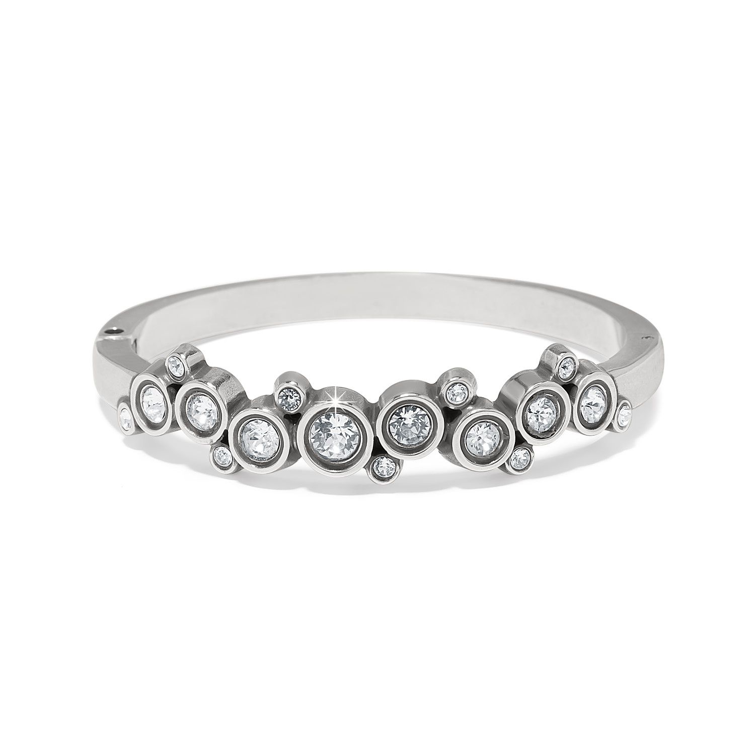 Constella Hinged Bangle, Colour: Crystal