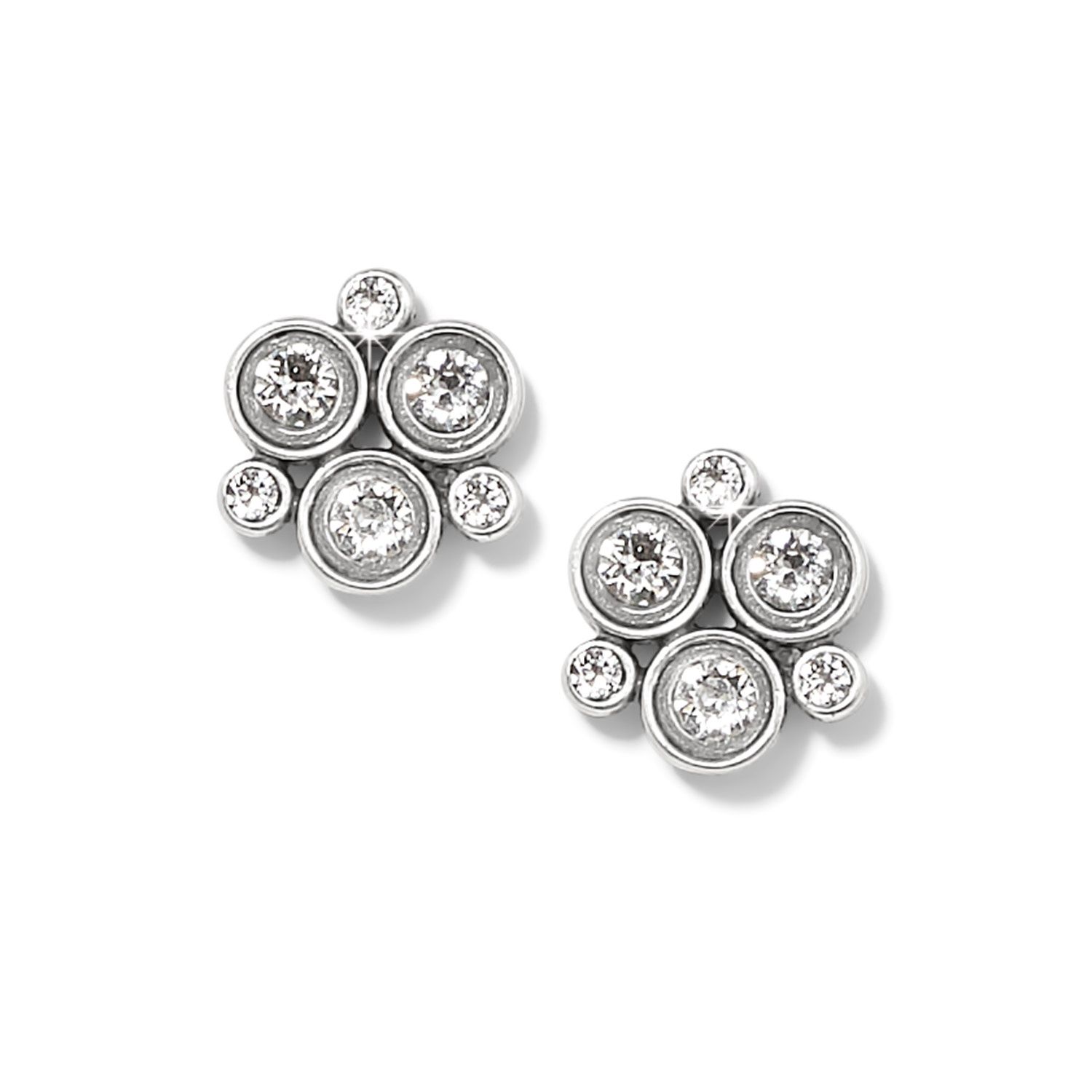 Constella Cluster Post Earrings, Colour: Crystal