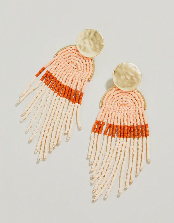 Bitty Bead Earrings Terra Cotta