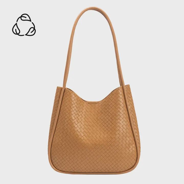 Mischa Medium Recycled Vegan Tote Bag, Colour: Tan