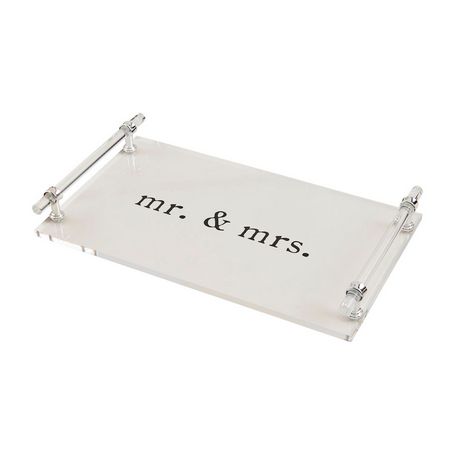Mr &amp; Mrs Acrylic Tray