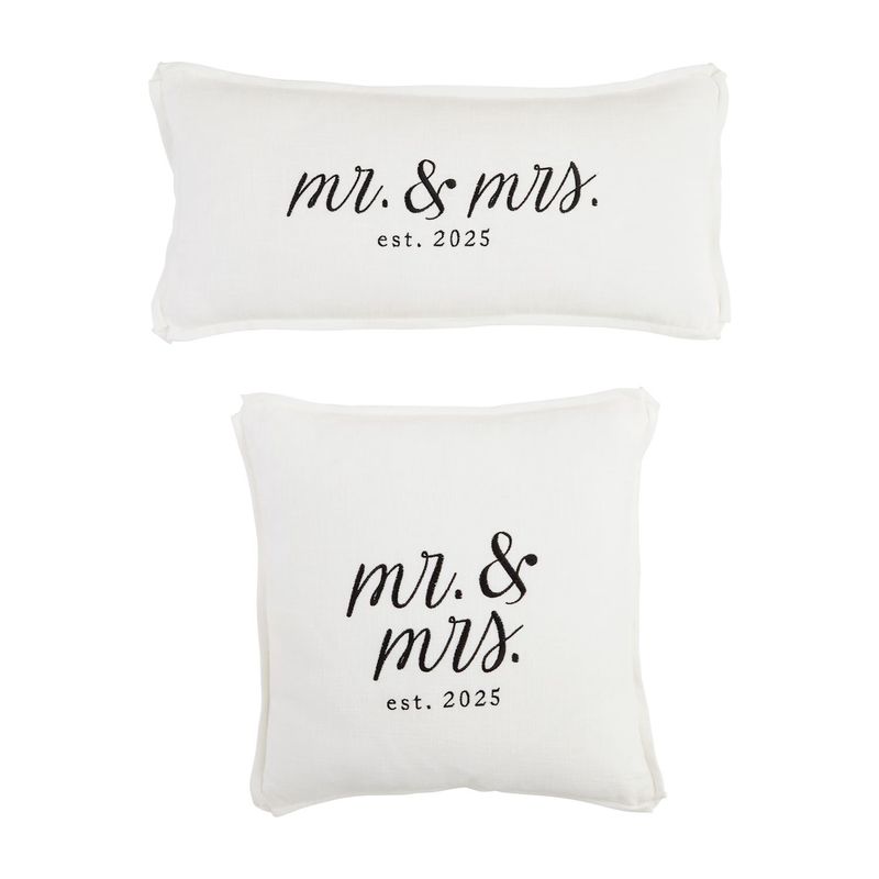 Mr &amp; Mrs Est 2025 Pillows
