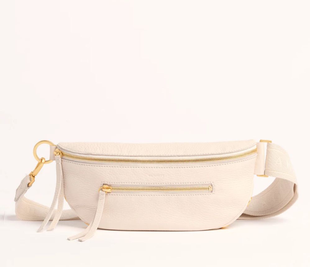 Charles Crossbody Med - Calla Lily White/Brushed Gold