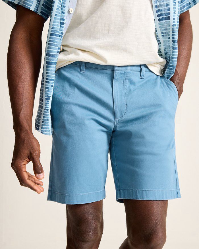 Boracay® Chino 9-Inch Shorts, Colour: Dark Azzurro, Size: 32