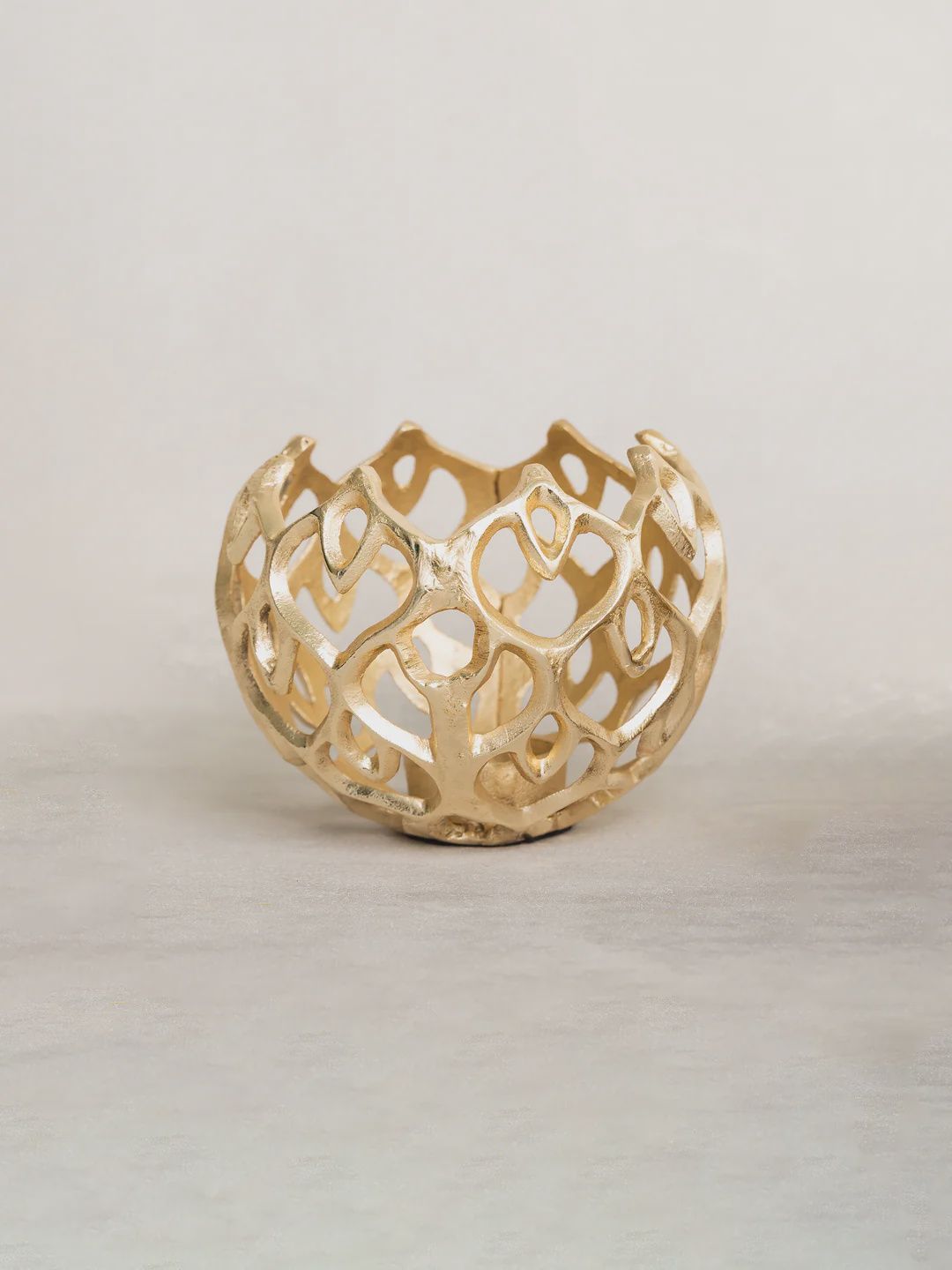 Diamond Candle Votives | Gold, Size: Small