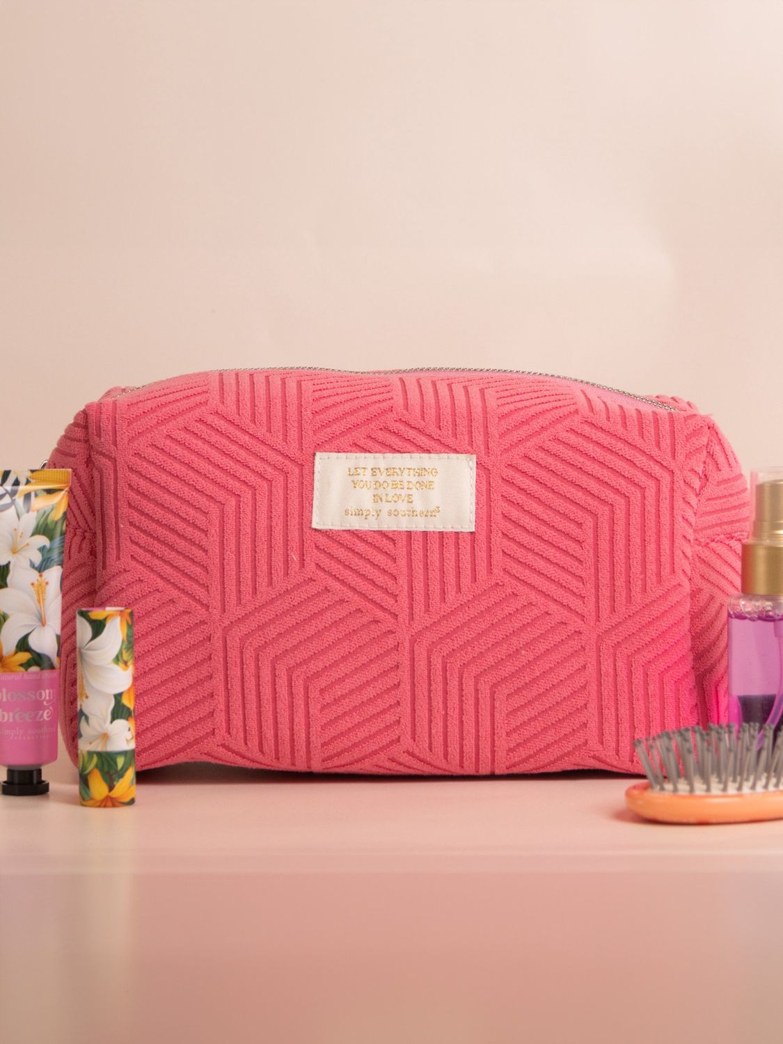Simply Southern Cosmo Bag, Colour: Pink