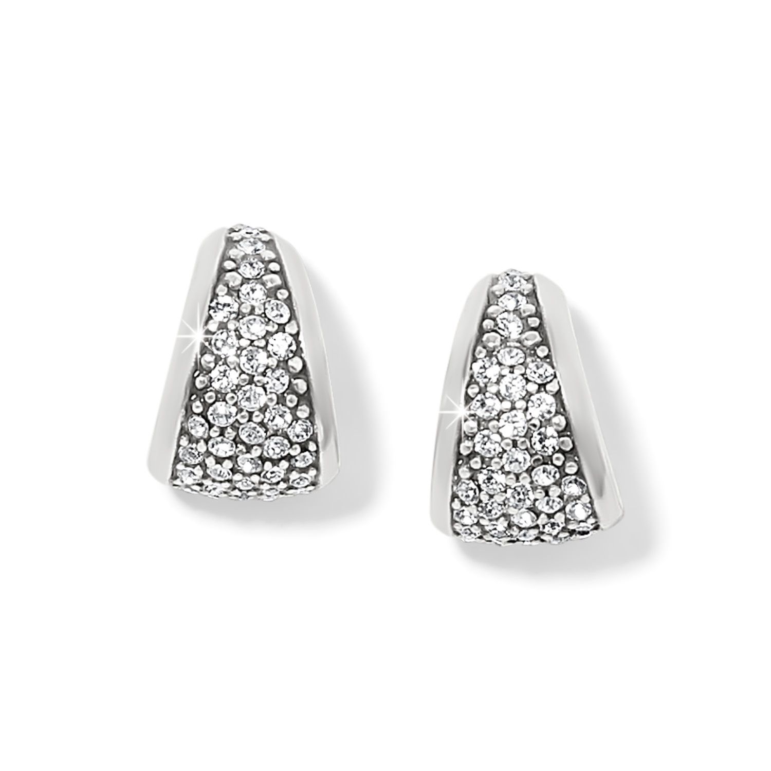 Meridian Small Hoop Earrings, Colour: Silver