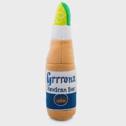 Grrrona Beer Bottle Toy Squeaker Dog Toy Small/Mini, Size: Large