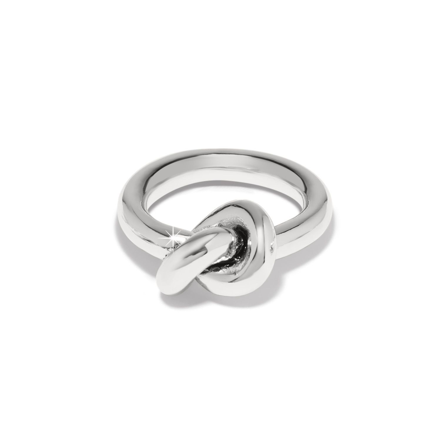 Interlok Single Knot Ring, Colour: Silver, Size: 6
