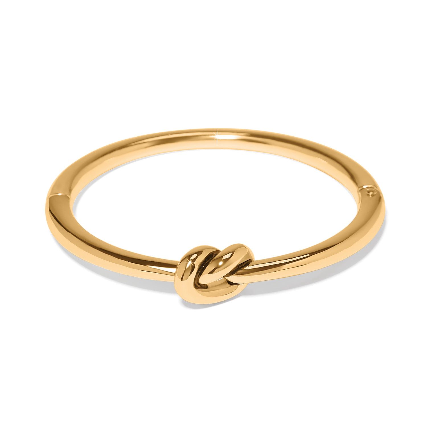 Interlok Single Knot Hinged Bangle, Colour: Gold