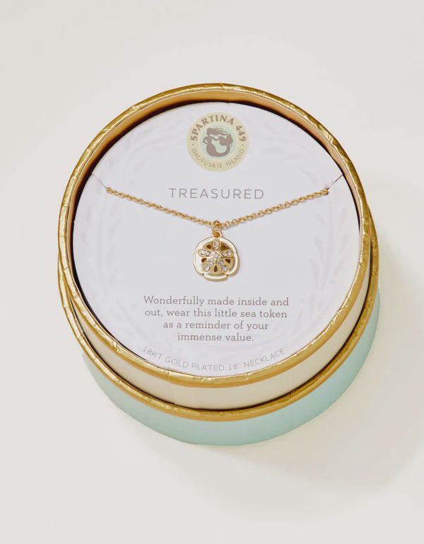 Sea La Vie Necklace Treasured/Sand Dollar, Colour: Gold