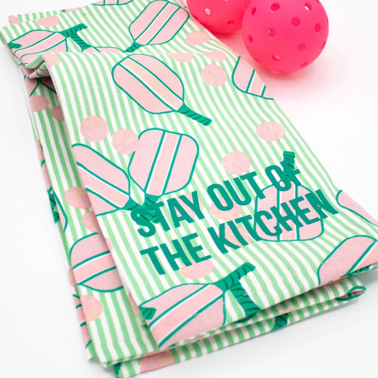 Kitchen Towel Set- Pickleball Stripe