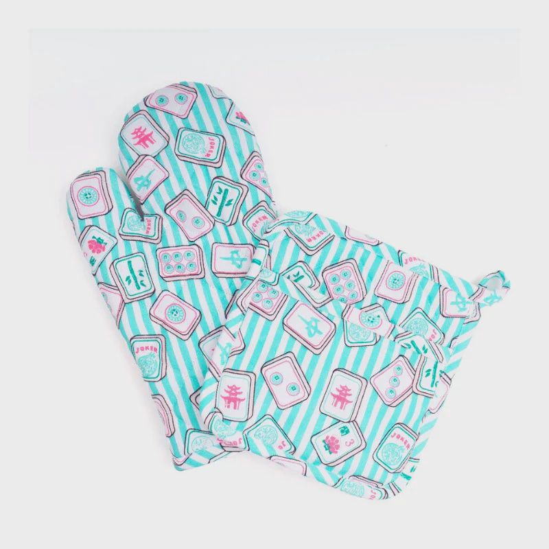 2pc Oven Mitt Set, Name: Mahjong