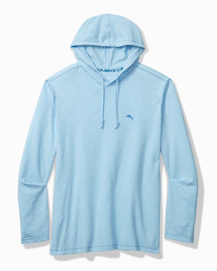 Bali Beach Long-Sleeve Hoodie, Colour: Chambray Blue, Size: Medium