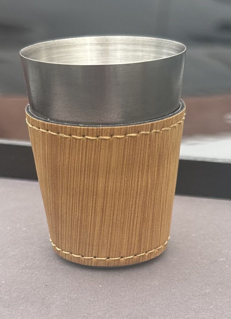 Shot Glass w/ Faux Leather Wrap
