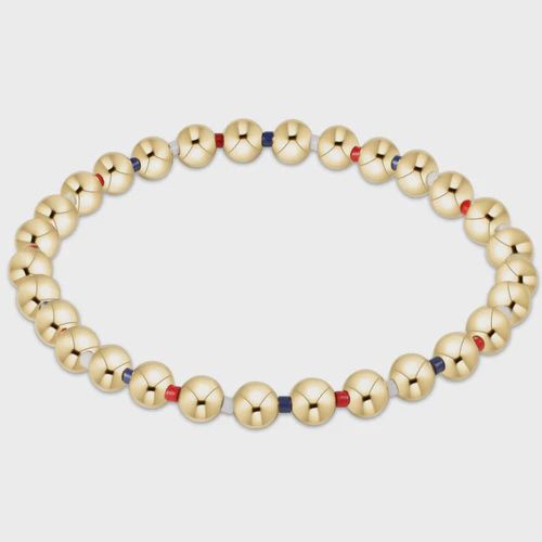 hope grateful 5mm bead bracelet - firecracker