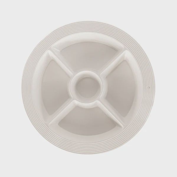 Melamine Divided Dish - Pinstripes