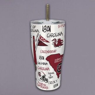 Collegiate Icon Metal Tumbler, Description: South Carolina